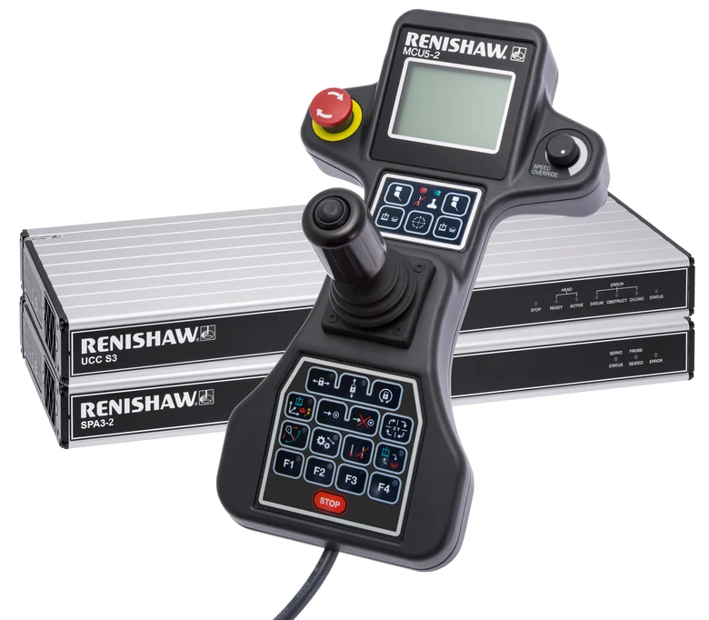 Controlador Renishaw UCC S3, amplificador SPA3-2 y mando MCU5-2 para CMM