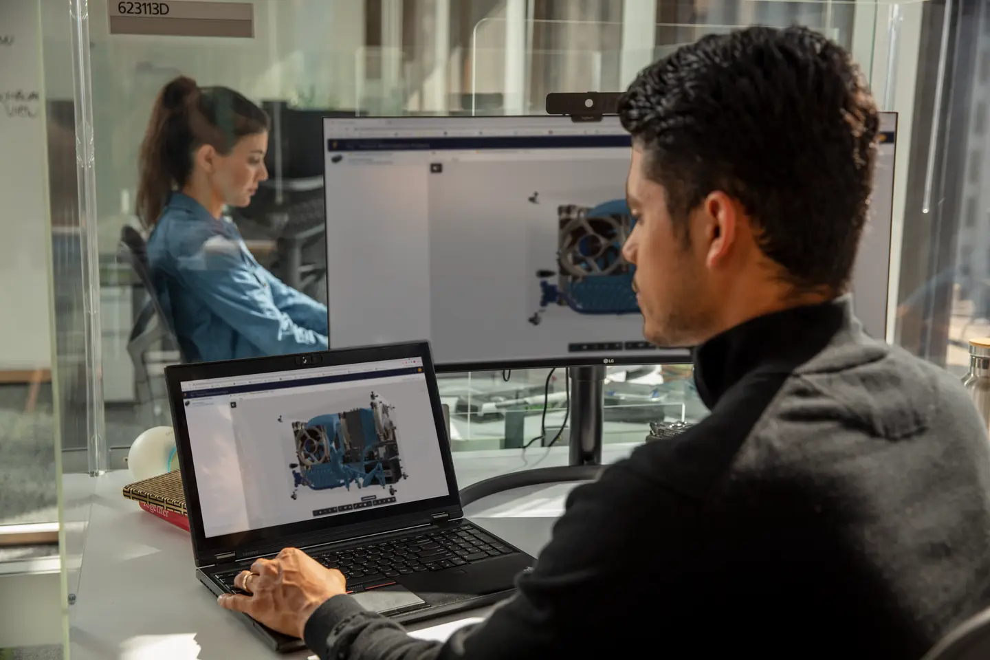 Trabajo sobre un conjunto mecánico en Autodesk Fusion