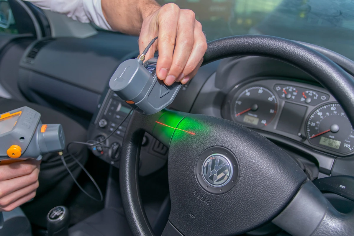 Inspección del volante con sensor de GapGun Pro2