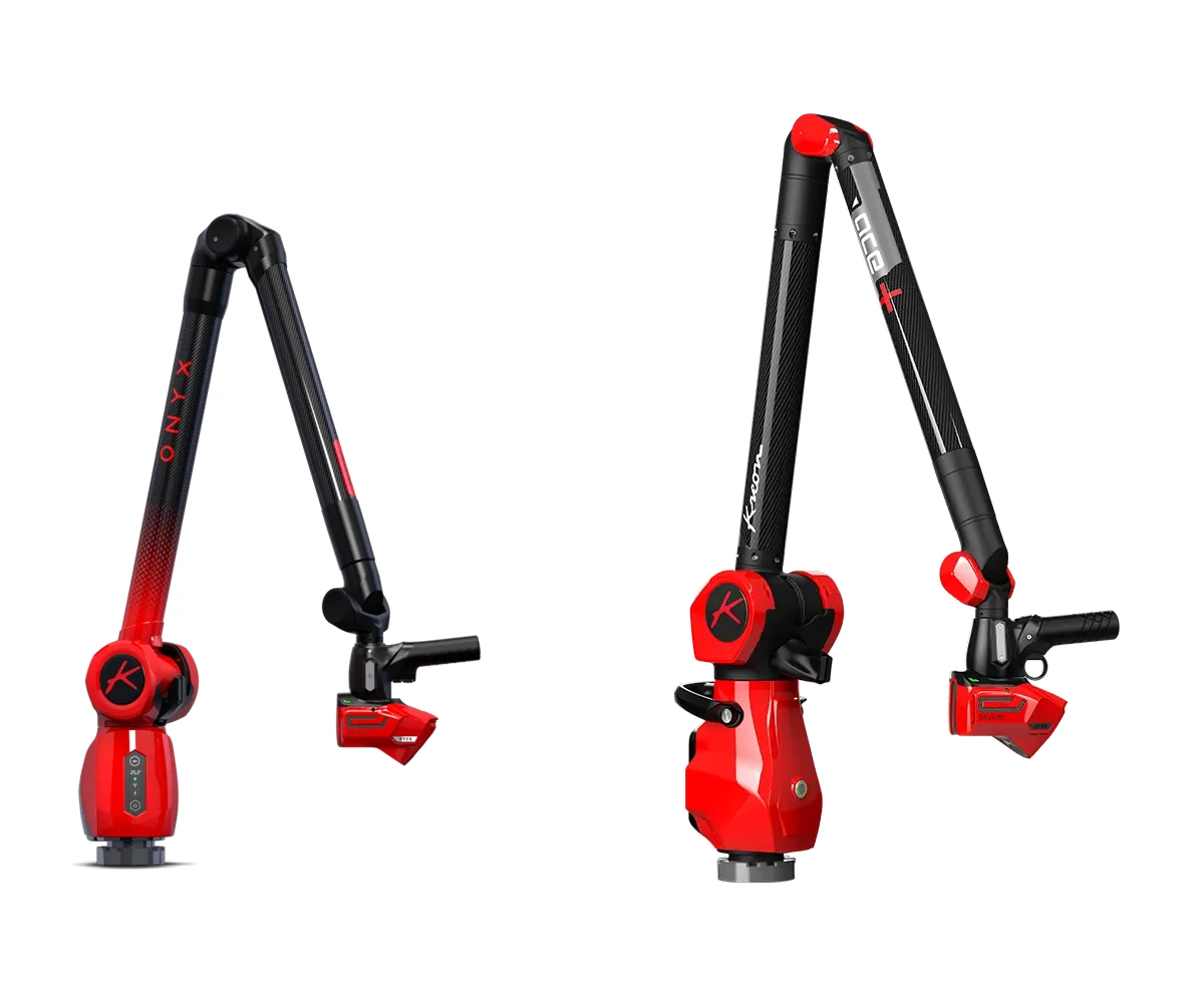Brazos Kreon ONYX y ACE completos en sus configuraciones de medición