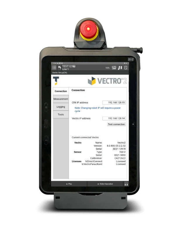 Programación de Vectro 2 en la interfaz FANUC CRX