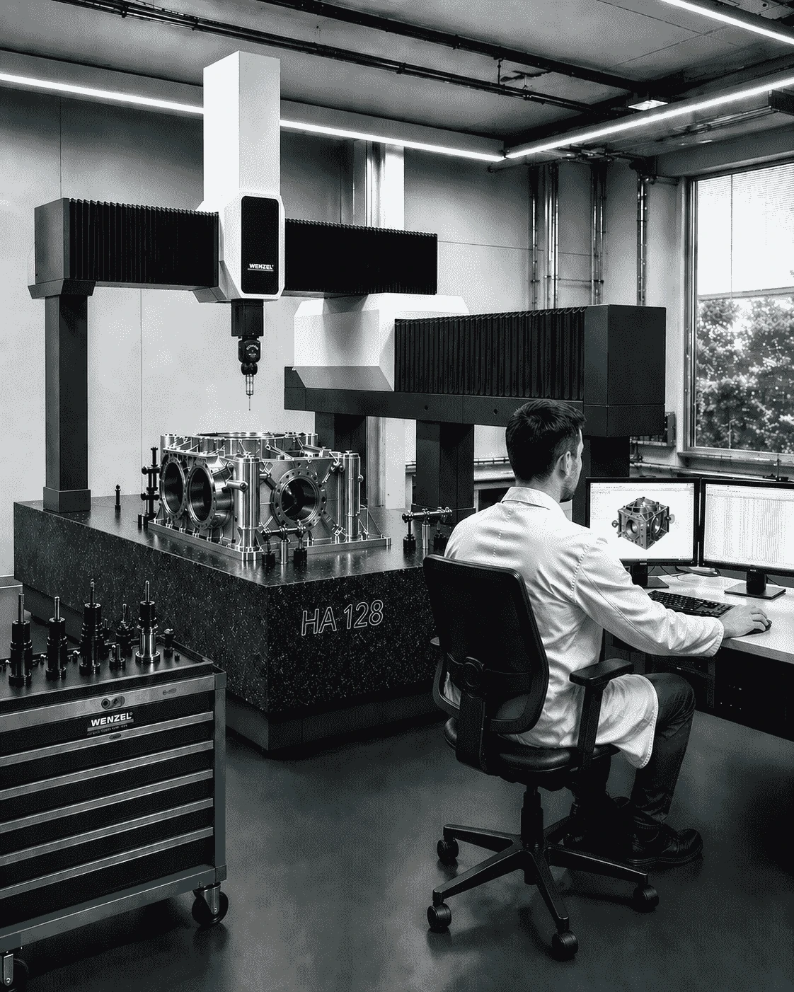 WENZEL HA instalada en una sala de medición