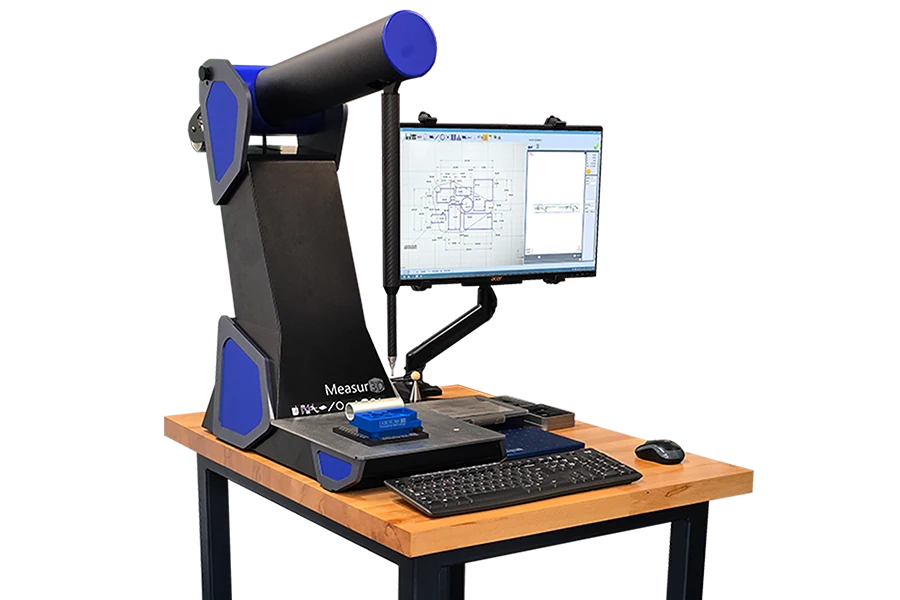Measur3D con banco y pantalla de resultados