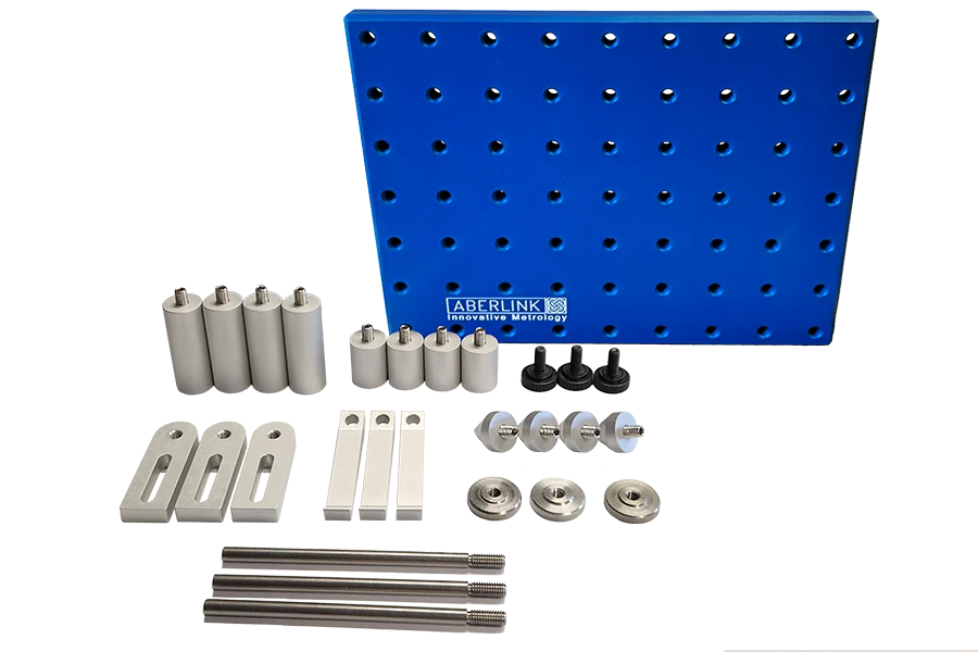 Elementos de fijación para sujetar piezas en Measur3D