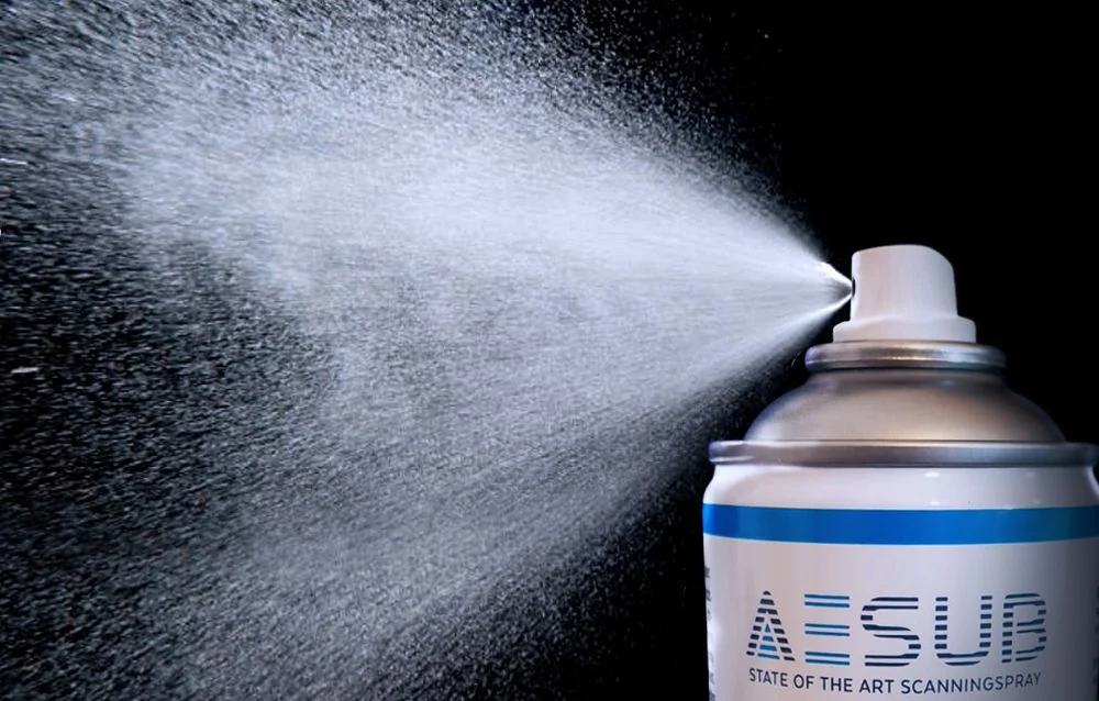 Pulverización de AESUB blue libre de pigmentos