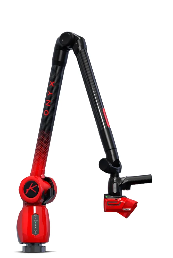 Brazo Kreon ONYX completo en configuración con escáner Skyline opcional