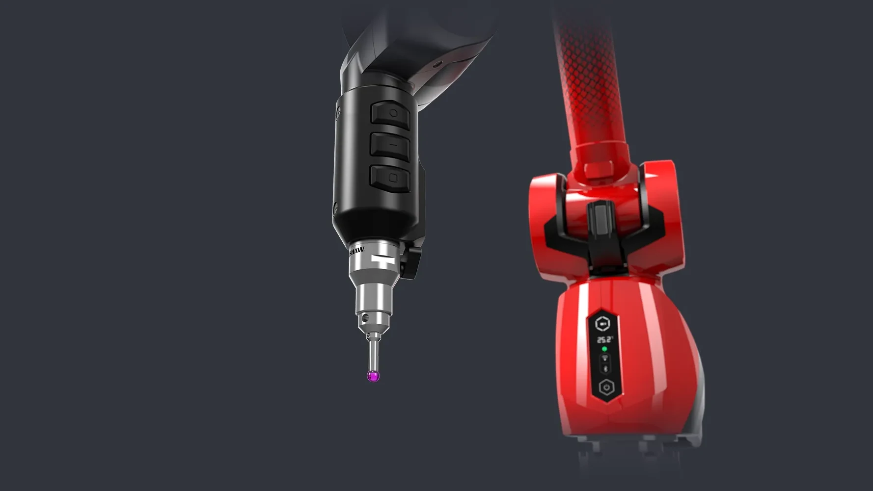 Palpador y base del brazo Kreon ONYX de seis ejes