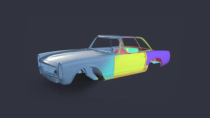 Ilustración oficial de una carrocería digitalizada con Skyline