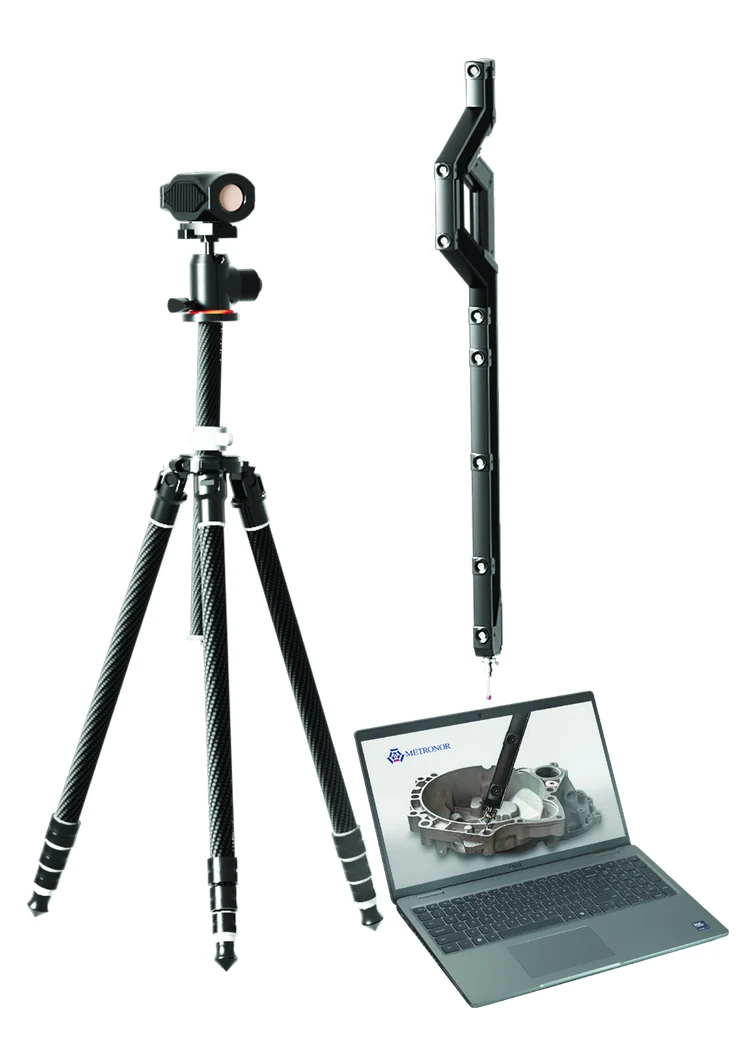 Metronor SOLO Probe: cámara sobre trípode, Lightpen inalámbrico y computadora