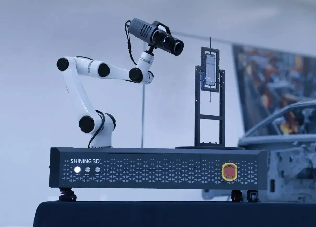 OptimScan Q12 HD integrado a una estación de inspección automatizada