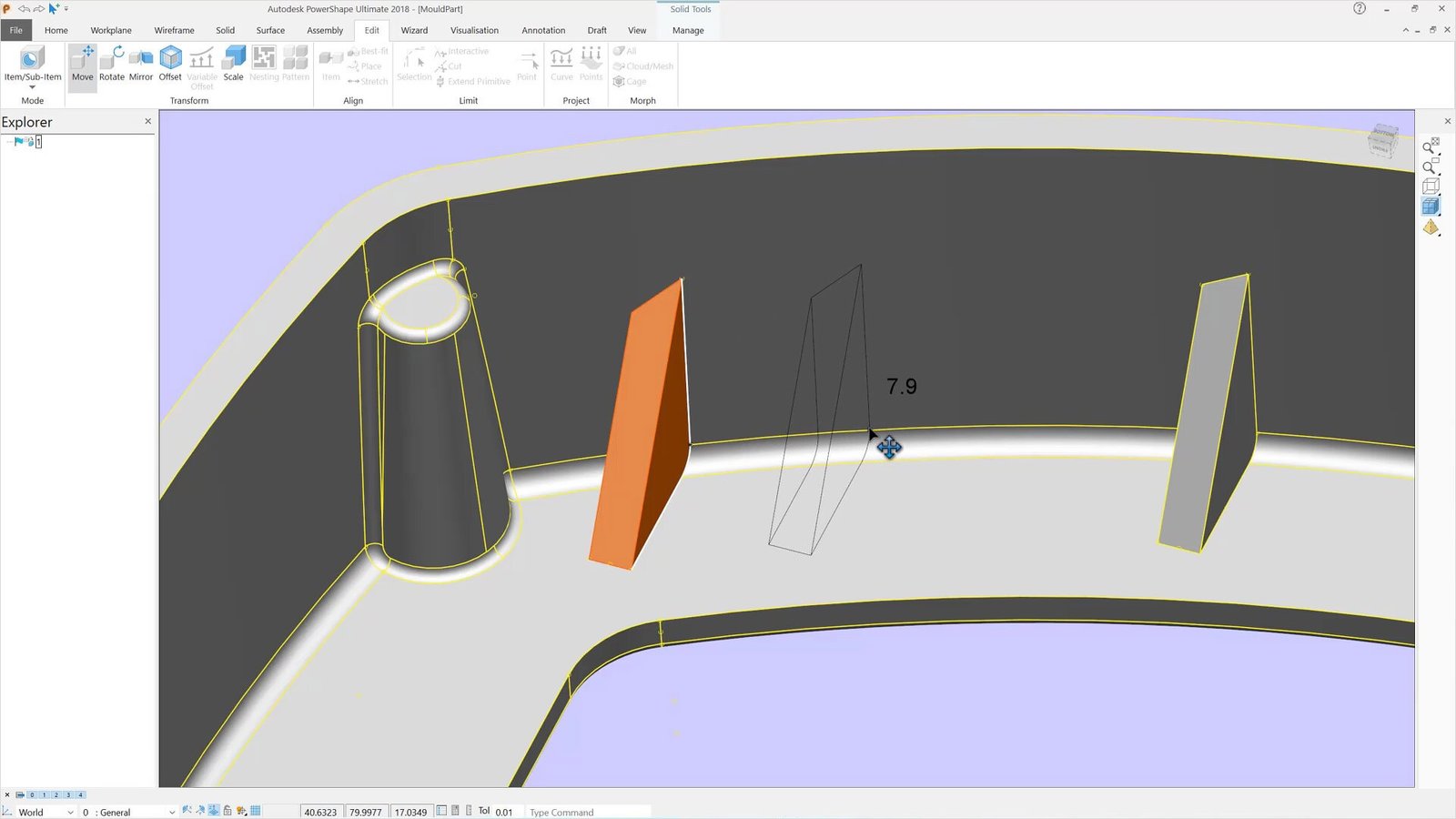 Herramientas de modelado sólido en Autodesk PowerShape