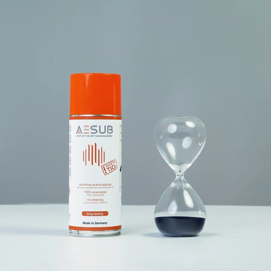 Reloj de arena después de desaparecer la capa de AESUB orange
