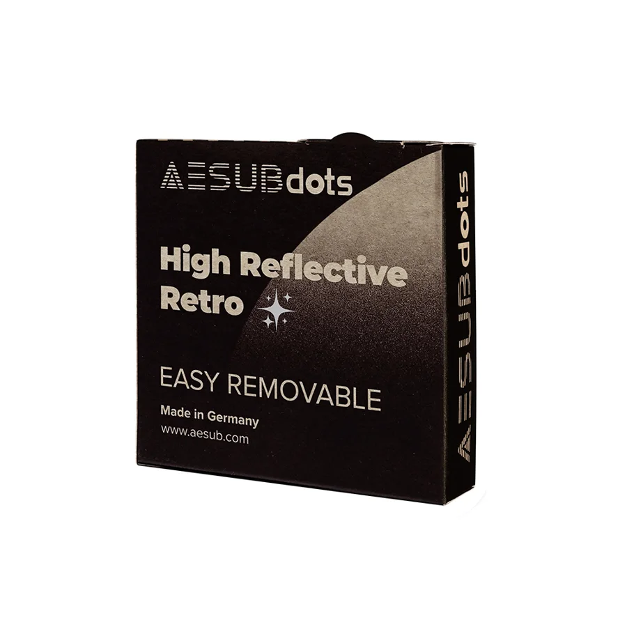 AESUBdots high reflective retro easy para escáneres láser