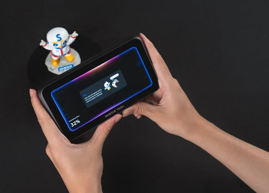 Escaneo de una figura pequeña en la pantalla de EINSTAR VEGA