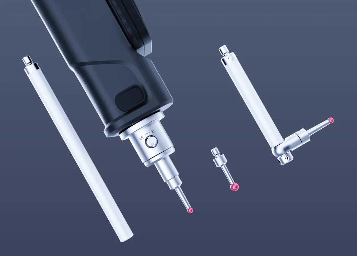 Sonda FreeProbe con diferentes palpadores