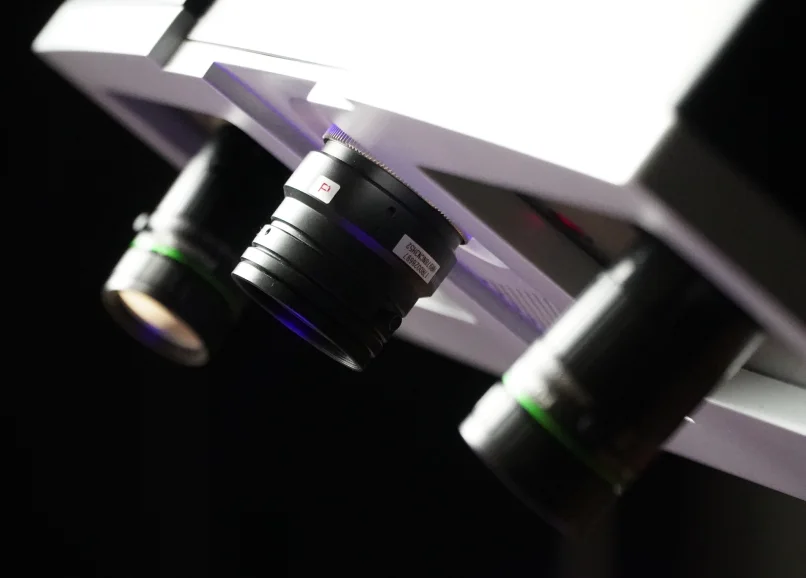 Detalle óptico obtenido con el sistema OptimScan 5M Plus