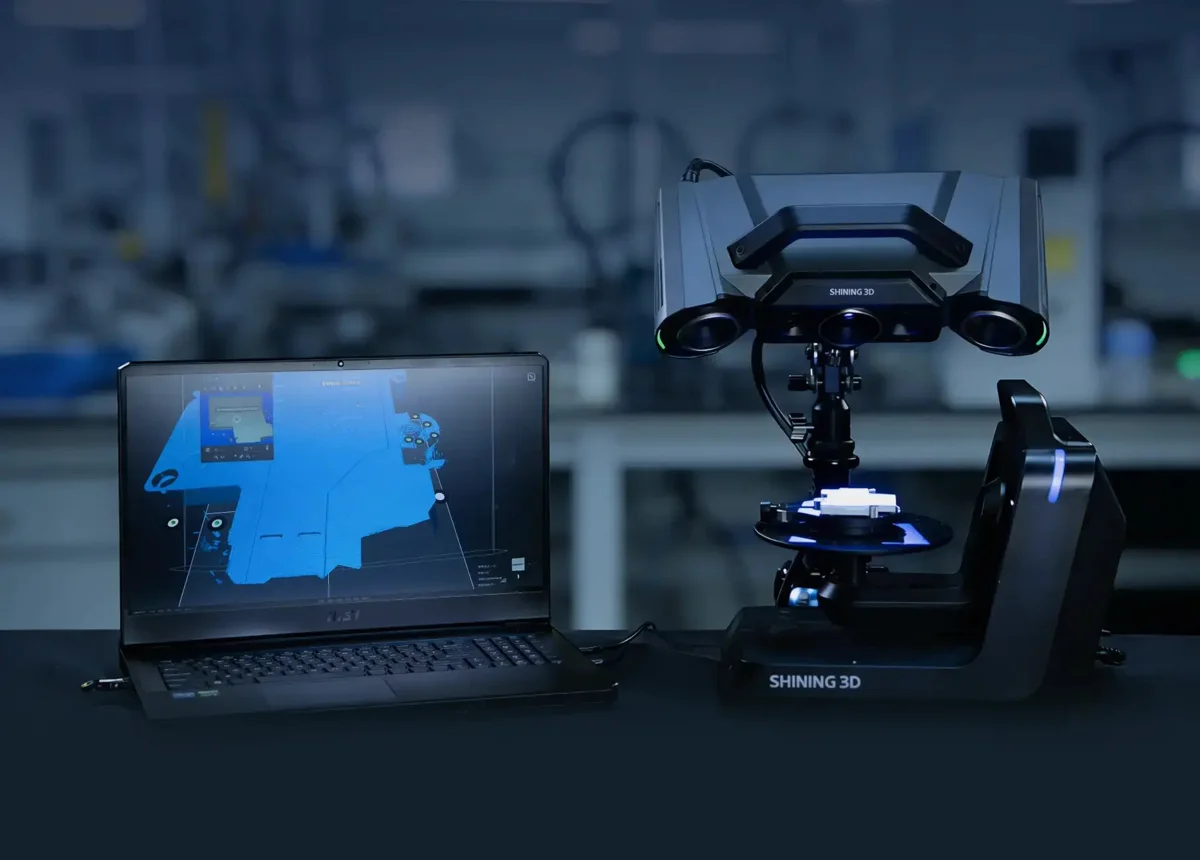OptimScan Q12 HD con tornamesa de doble eje