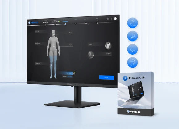 Captura corporal con EinScan H2 y flujo EXScan O&P
