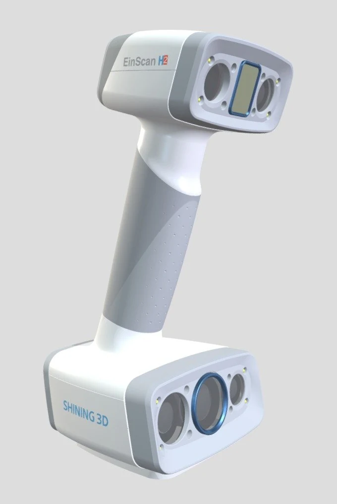 Escáner de mano EinScan H2 completo, con luz LED e infrarroja