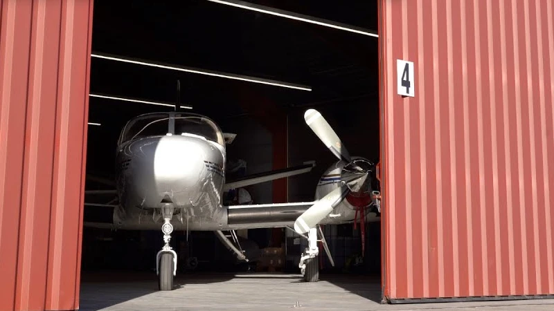 Superficie de una aeronave en un caso oficial de escaneo con AESUB green