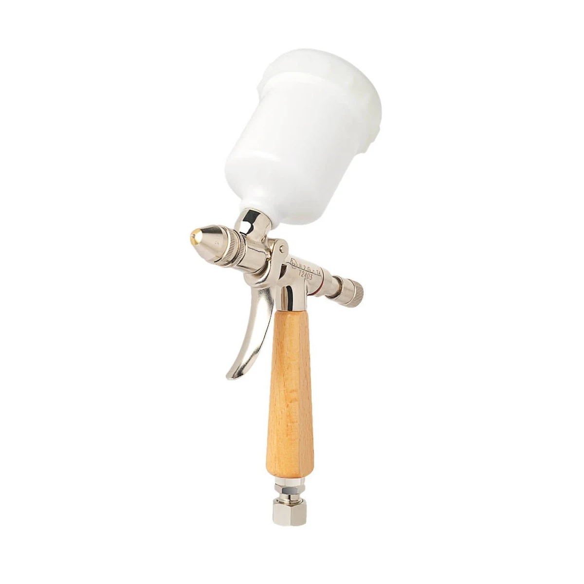 AESUB yellow airbrush completo con depósito superior y mango de madera