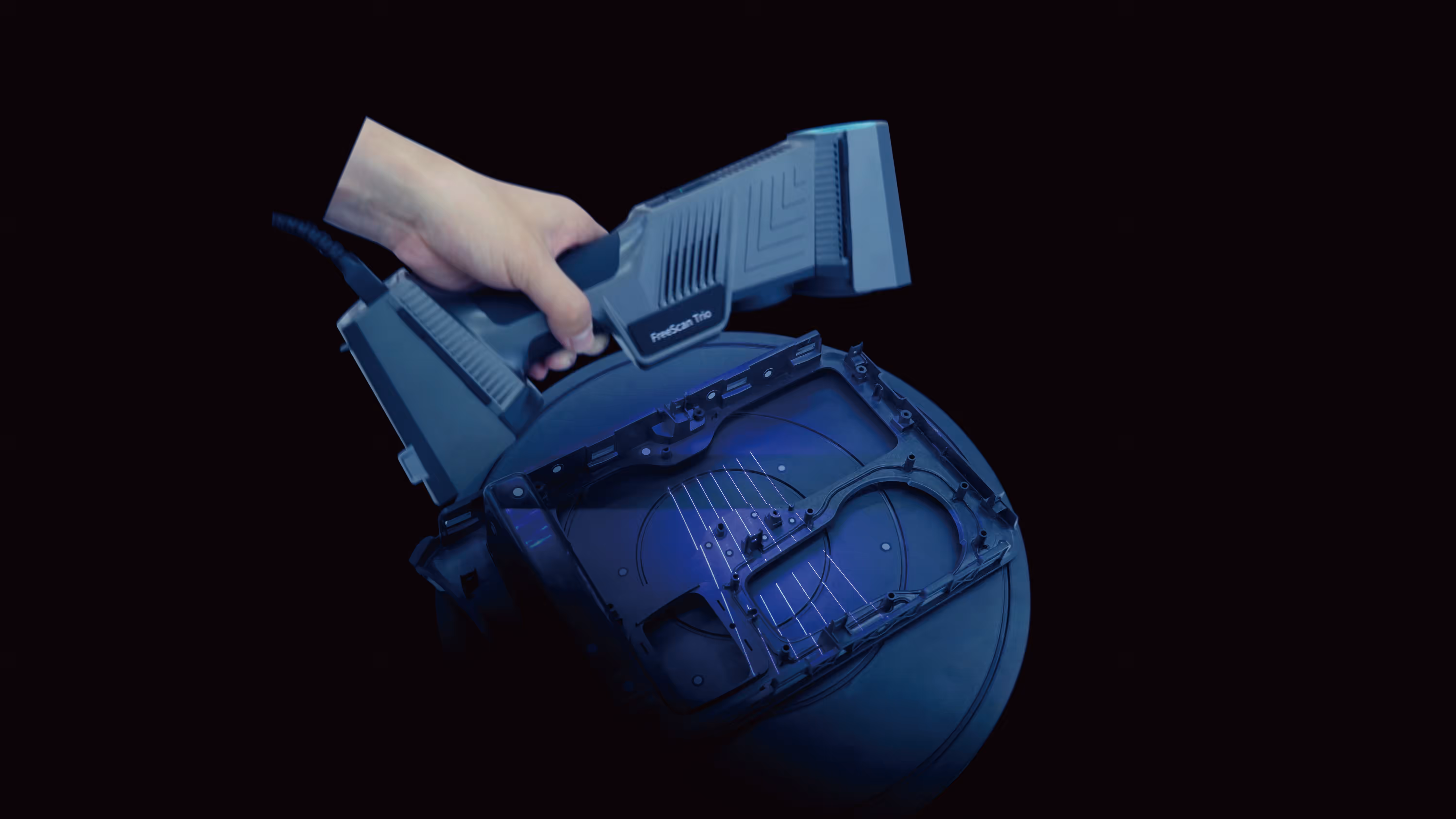 FreeScan Trio orientado a una cavidad profunda