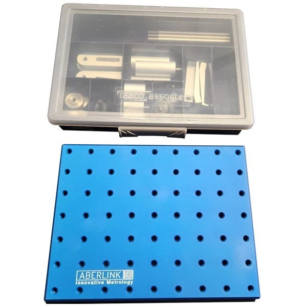 Fulcrum Fixture Kit Aberlink y estuche para organizar sus componentes