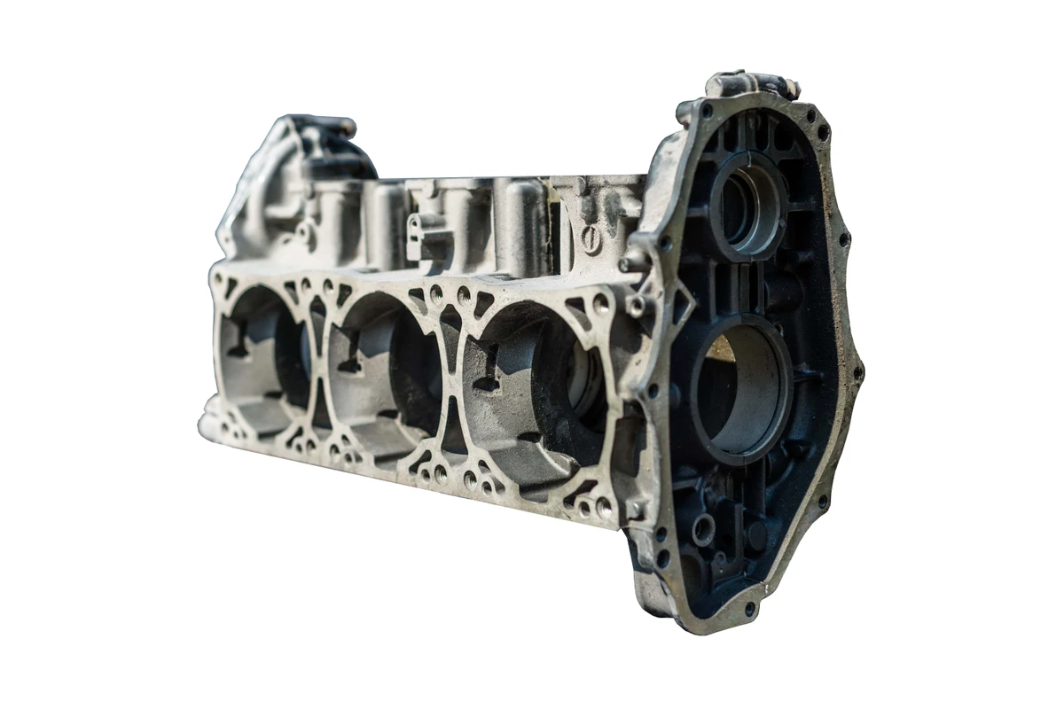 Bloque de motor de tres cilindros, aplicación de WENZEL SF 87