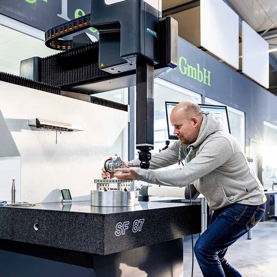Inspección de un componente en una WENZEL SF 87