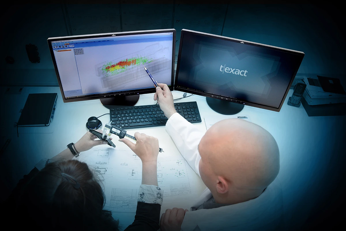 Evaluación de geometrías mediante datos tomográficos