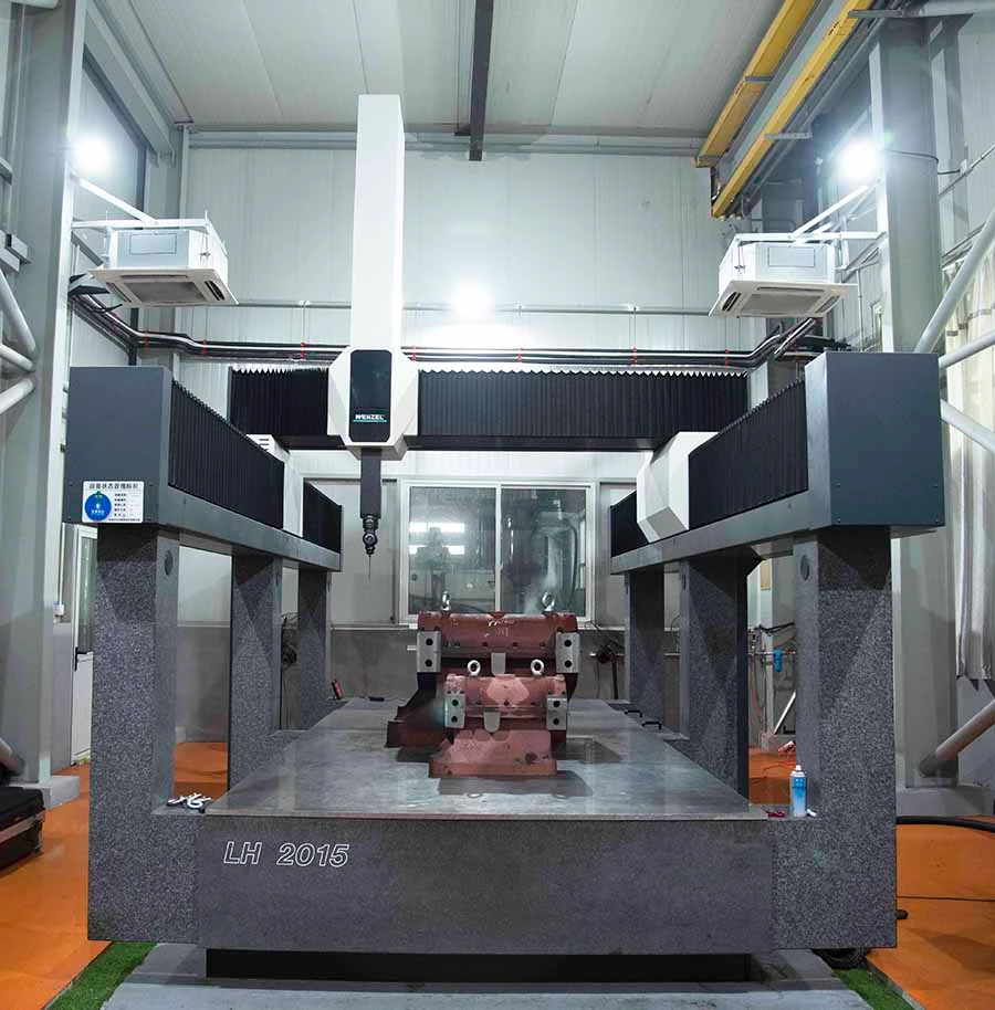Inspección de un gran componente en WENZEL LH 2015 de Jin Tong Ling