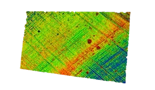 Topografía de una estructura de bruñido registrada con WENZEL WM | RS-C